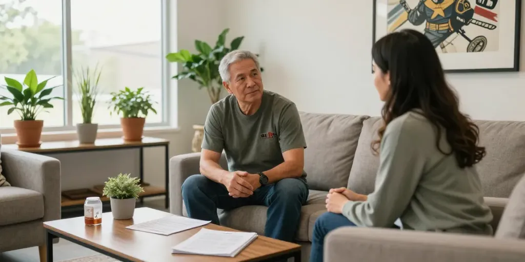 Veteran wellness services providing compassionate support and counseling in a serene environment.